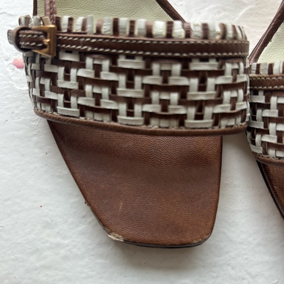 Prada Kitten Heel Open Toed Sling Backs - Picture 2 of 7